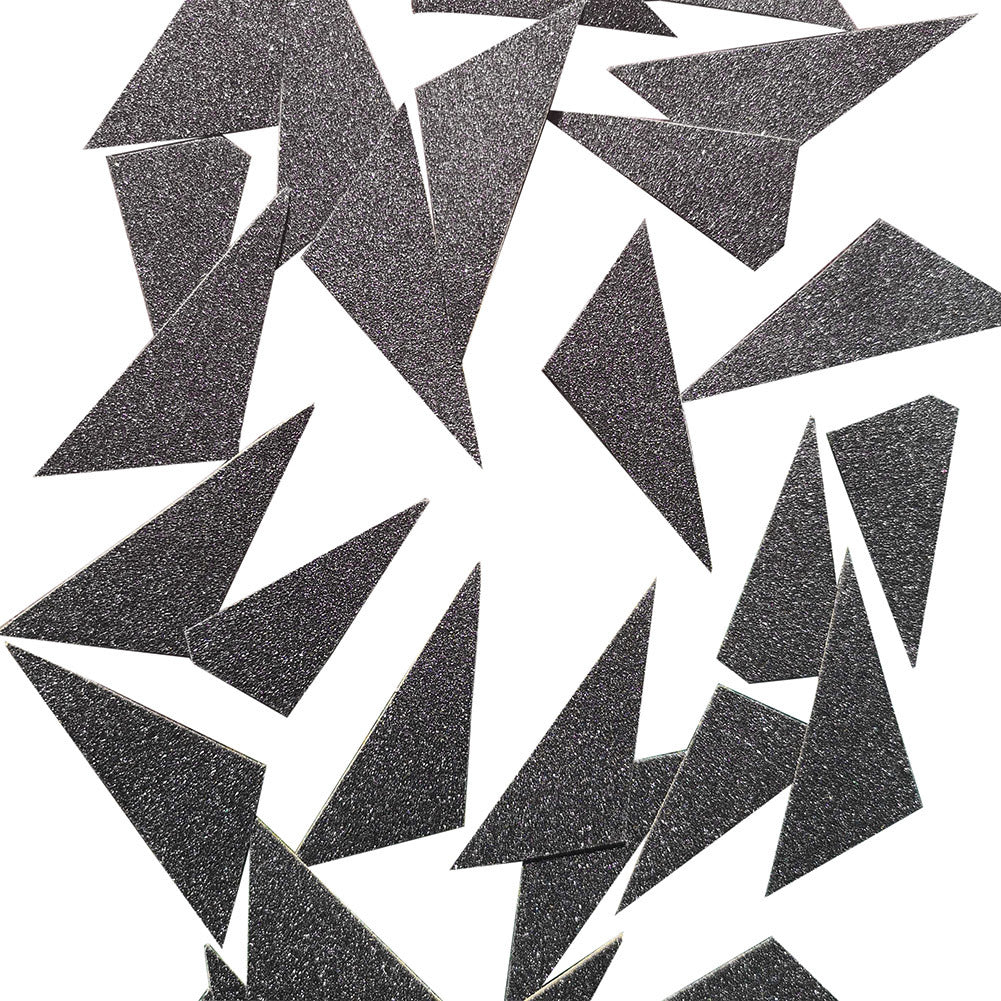 60 Pcs Grit Non-slip Irregular Triangle Stickers Skateboard Scooter Grip DIY Decals