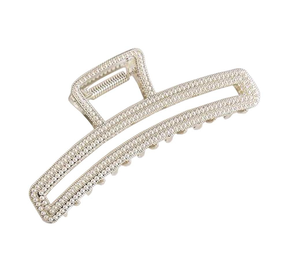 Hair Claw Clip, Elegant Metal Claw Clip, Large Jaw Clip Hair Clamp [B]