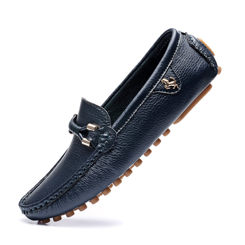 2022 White Loafers Men Handmade Leather Shoes Black Casual Driving Flats Blue Slip-On Moccasins Boat Shoes Plus Size 46 47 48