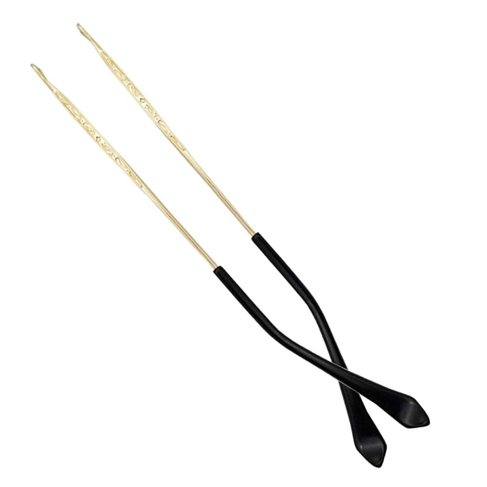 1 Pair Classic Reading Glasses Replacement Temple Metal Frame Temple, Gold