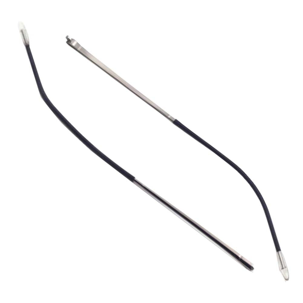 1 Pair Glasses Replacement Temple Eyeglasses Thin Metal Frame Temple, Silver