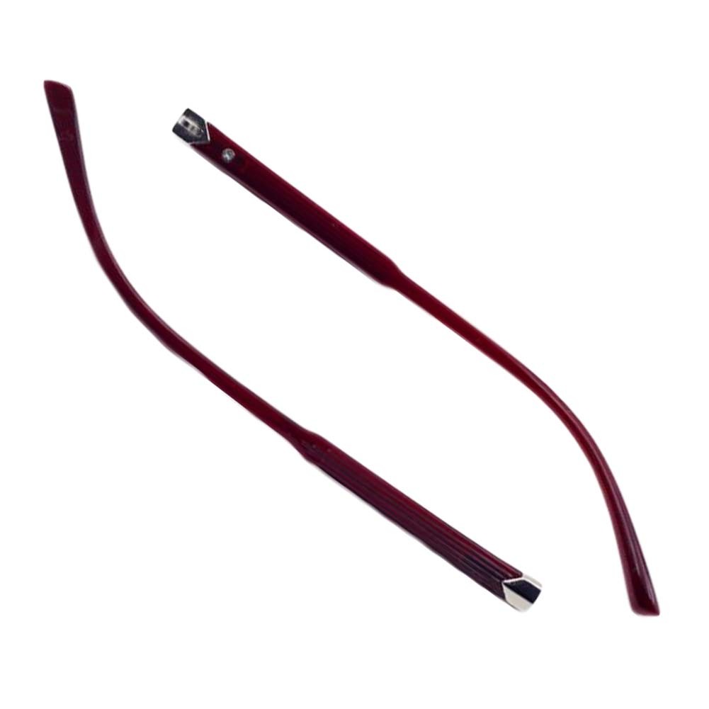 1 Pair Red Plastic Glasses Temple Arm Replacement Eyeglasses Frame Temple Repair