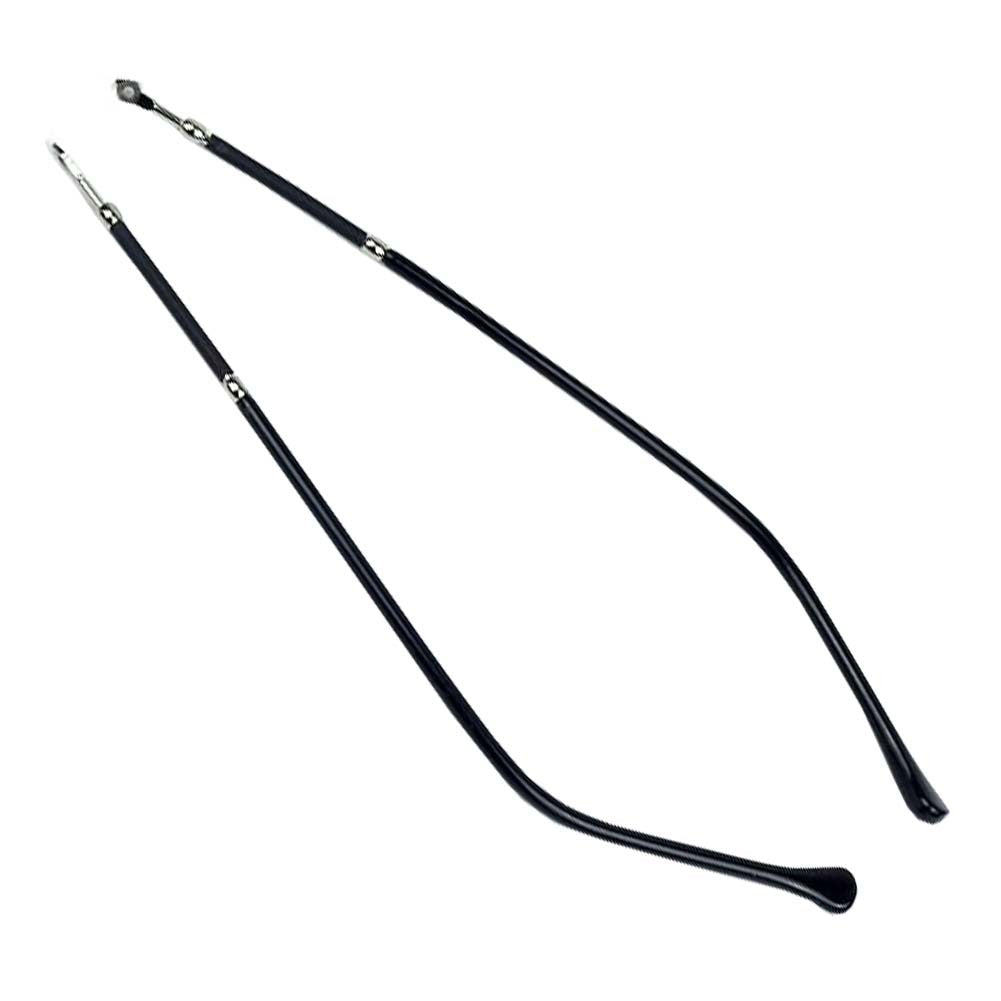 1 Pair Eyeglasses Replacement Temple Metal Frame Arms, Silver
