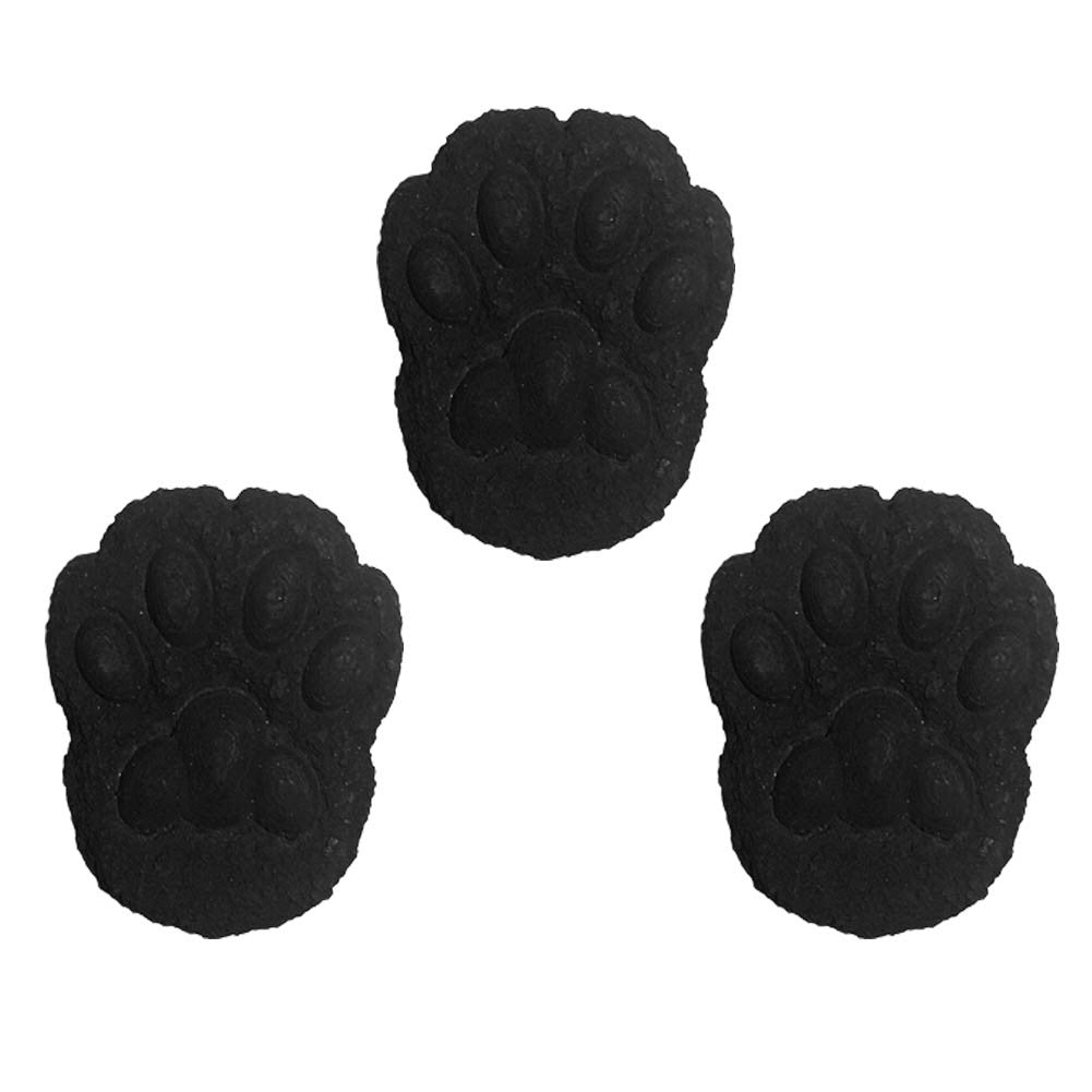 3 Pcs Realistic Cat Paw Drawer Knobs Resin Dresser Handle Pulls for Kids Closet Kitchen Wardrobe Cupboard Furniture Hardware,Black