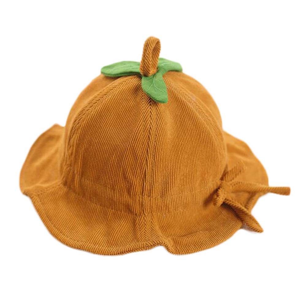 Ginger Baby Fall Winter Hat Boys Girls Bucket Hat Corduroy Cute Leaf Sun Hat,3-18 Months