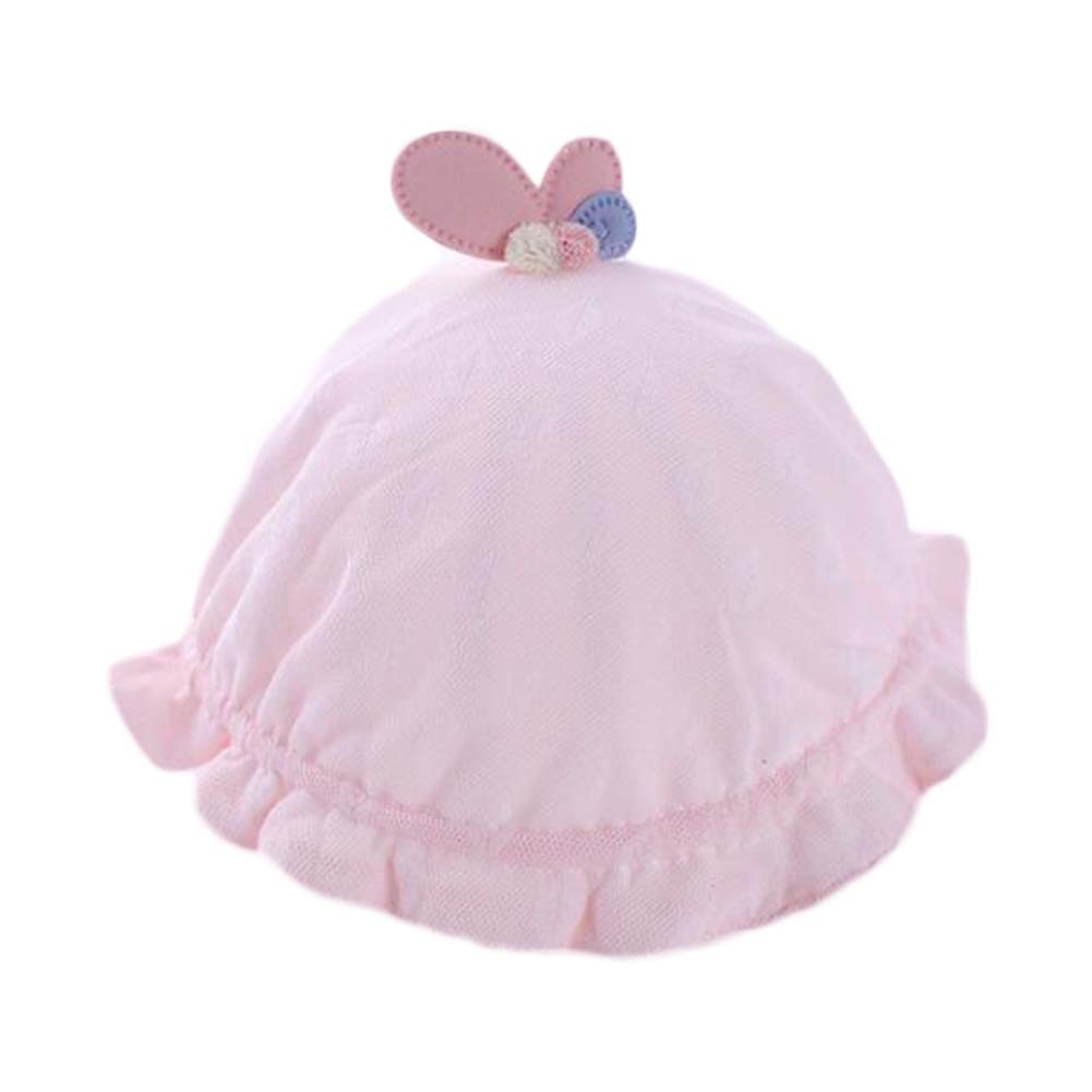 Pink Cute Baby Winter Fall Hat Infant Girls Boys Bucket Hat Cotton Baby Hat,0-3 Months