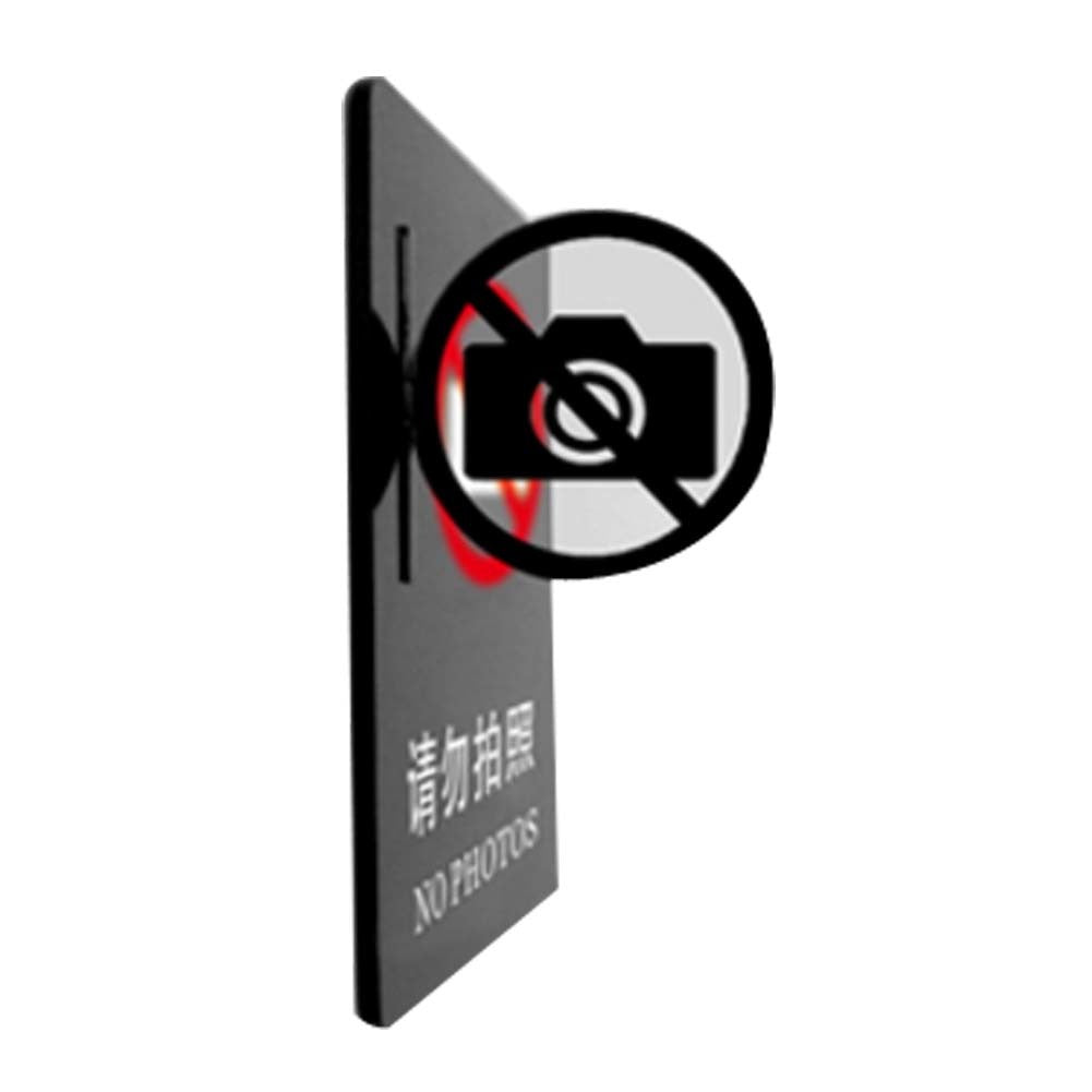 NO Photo Warning Sign Office Building Wall Sign Double Sided Acrylic Sign for Government