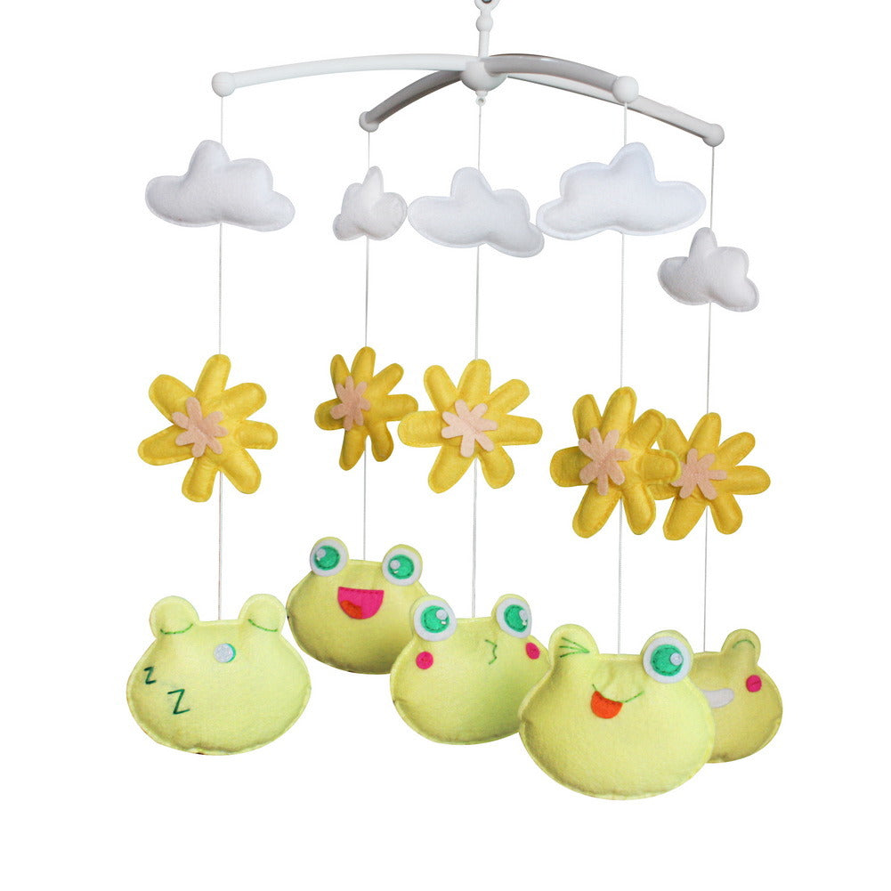 Hanging Baby Toys, Colorful Decor, Crib Mobile [Blooming Flower and Frog]