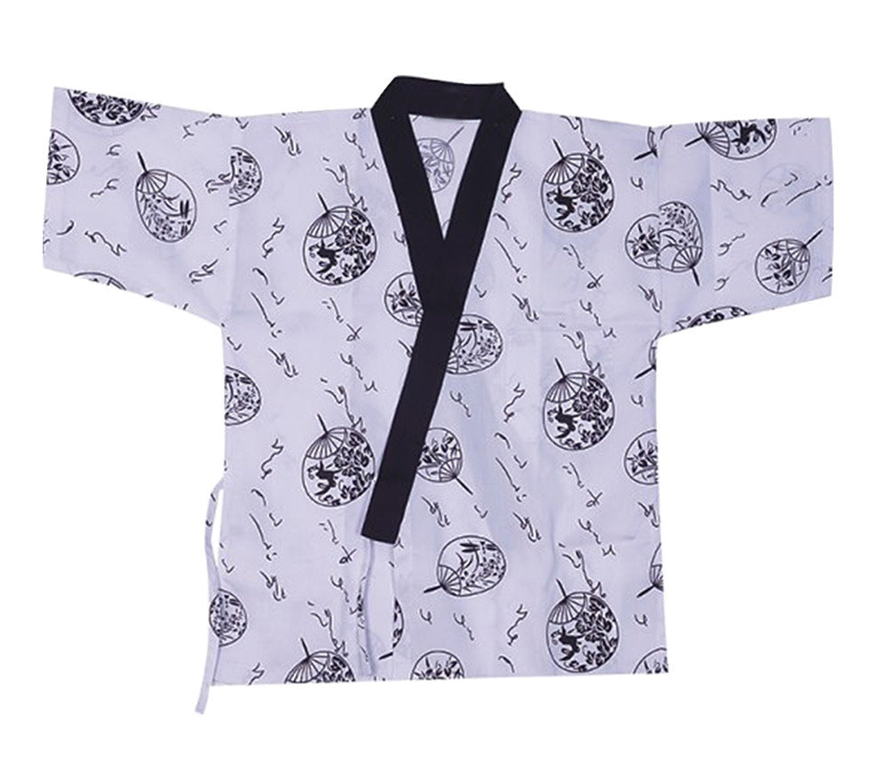 Kimono Sushi Chef Coat Uniform Japanese Restaurant Workwear for Men Women #13