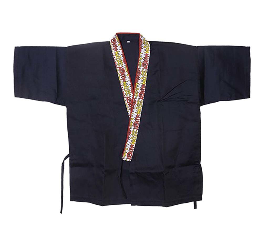 Kimono Sushi Chef Coat Uniform Japanese Restaurant Workwear for Men Women #02