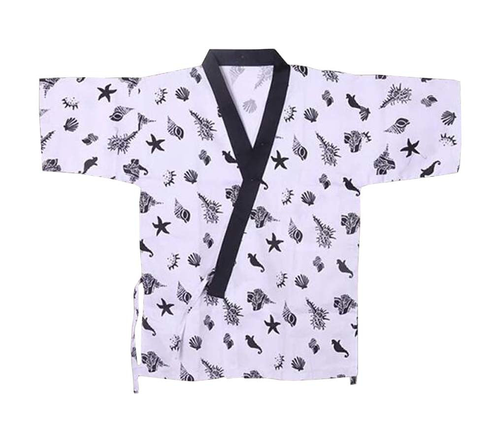 Kimono Sushi Chef Coat Uniform Japanese Restaurant Workwear for Men Women #21