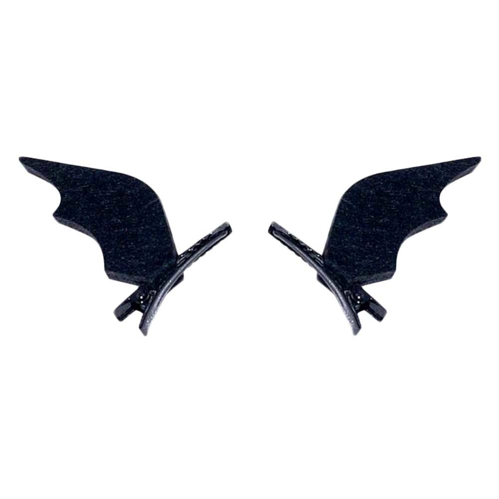 1 Pair Black Devil's Wing Hair Clips Gothic Hair Clips Halloween Non-Woven Bat Wings Cosplay Hair Clips
