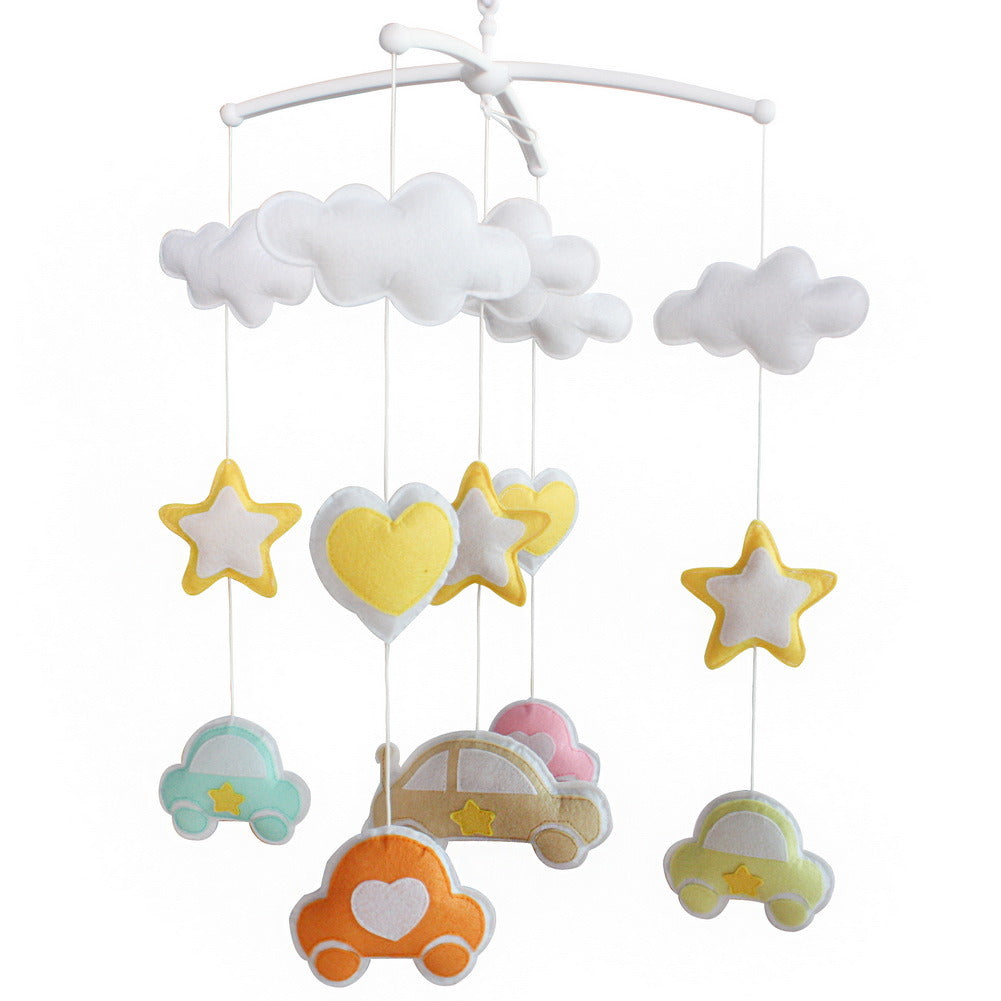 Musical Mobile for Crib, Pretty Gift, [Cartoon Car] Crib Musical Mobile