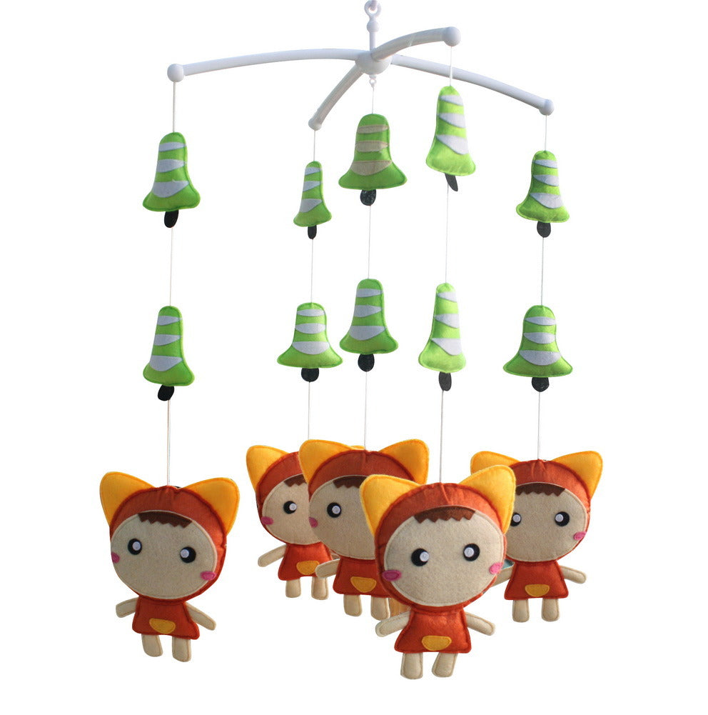 [Little Girls and Bells] Cute Gift, Infants' Musical Mobile, Creative Toys