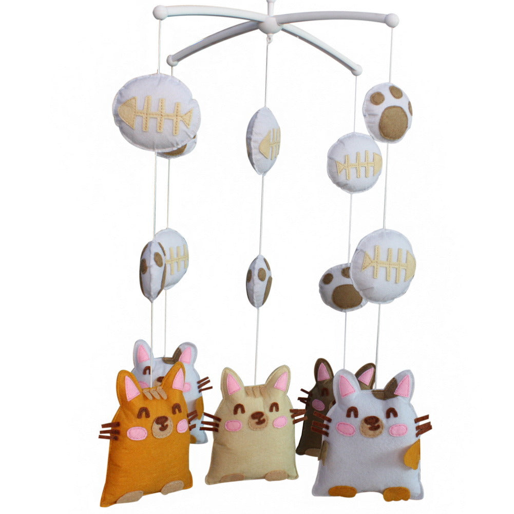 Adorable Nursery Room Decoration, [Greedy Cat], Baby Mobile, Pretty Gift