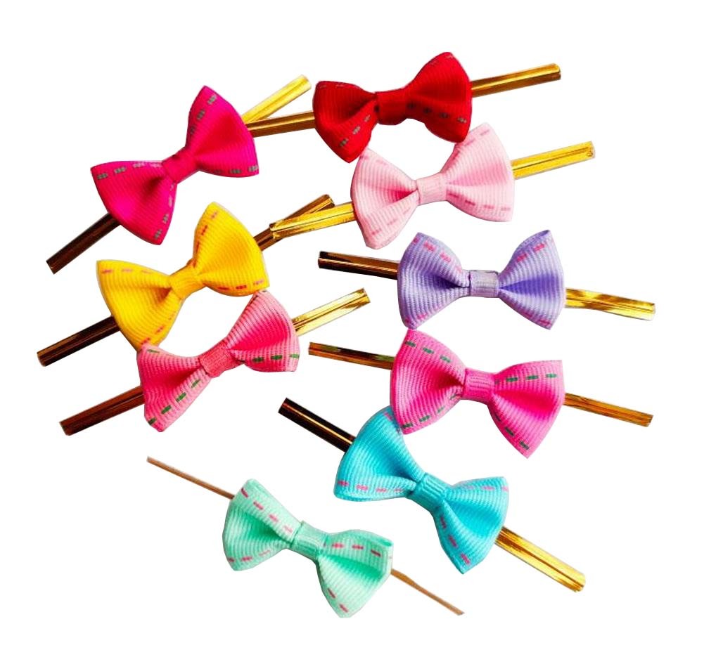 100 Pcs Cute Bow Twist Ties for Sealing Lollipop Candy Cookie Bakery Bag #39