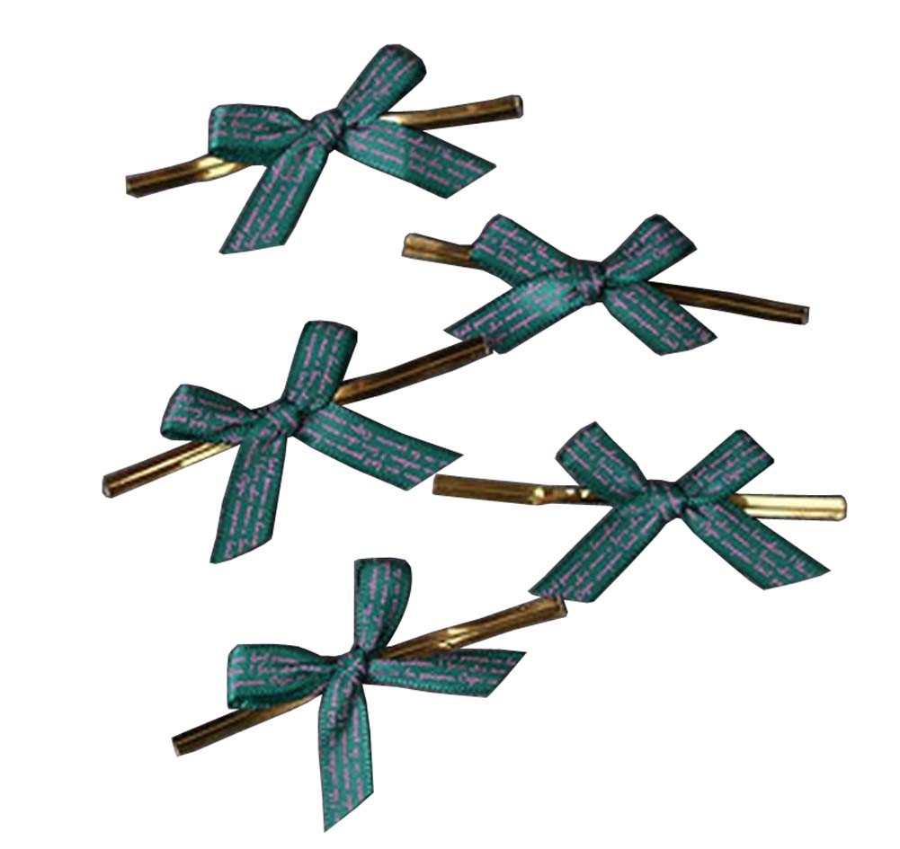 100 Pcs Cute Bow Twist Ties for Sealing Lollipop Candy Cookie Bakery Bag #28