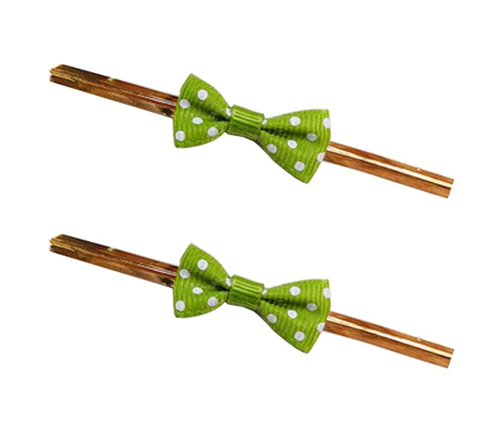 100 Pcs Cute Bow Twist Ties for Sealing Lollipop Candy Cookie Bakery Bag #21