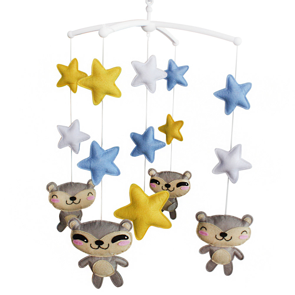 Musical Mobile For Crib Lovely Baby Gift Nursery Mobile Animal And Star