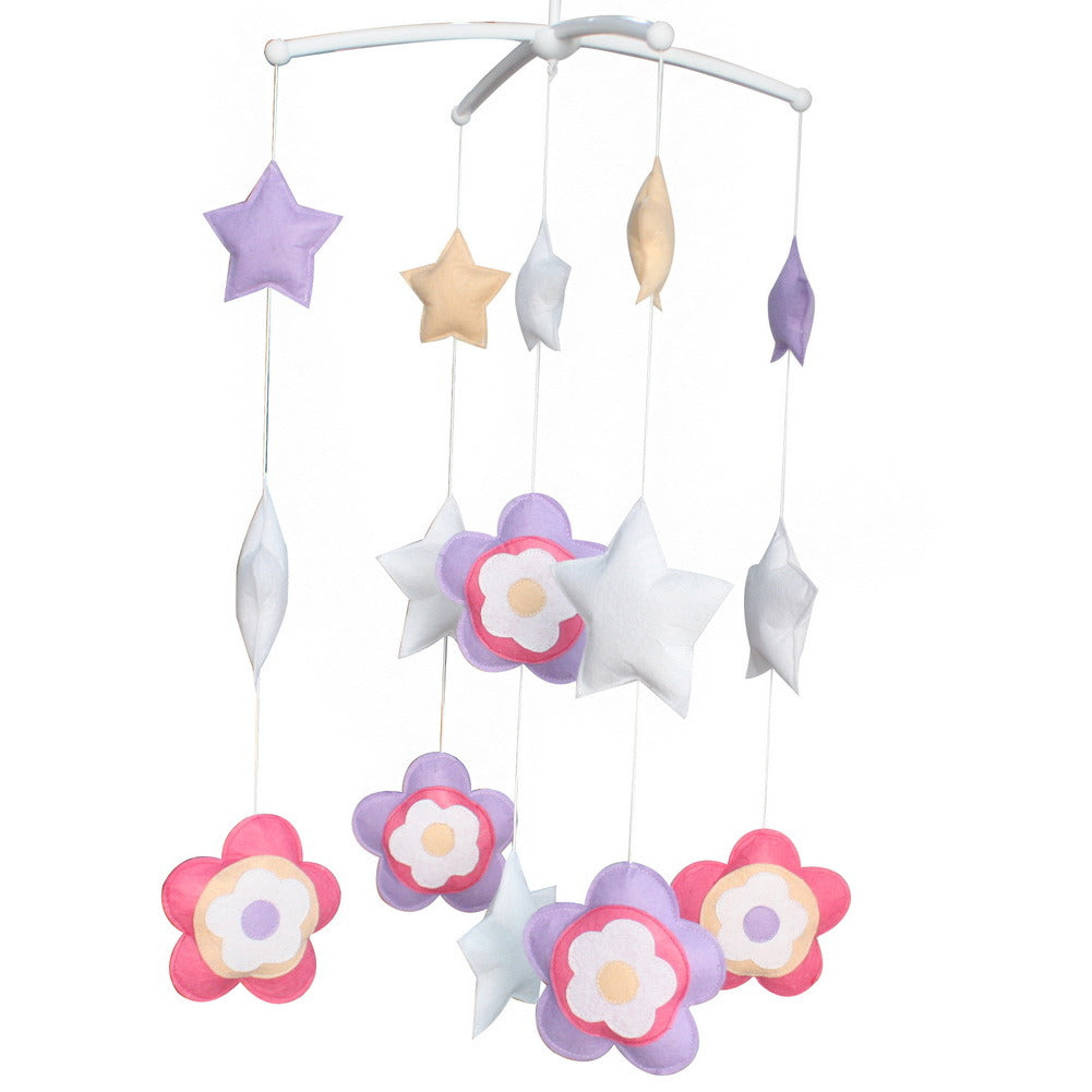 Pretty Hanging Toys Exquisite Baby Crib Bed Bell [Blooming Flowers]