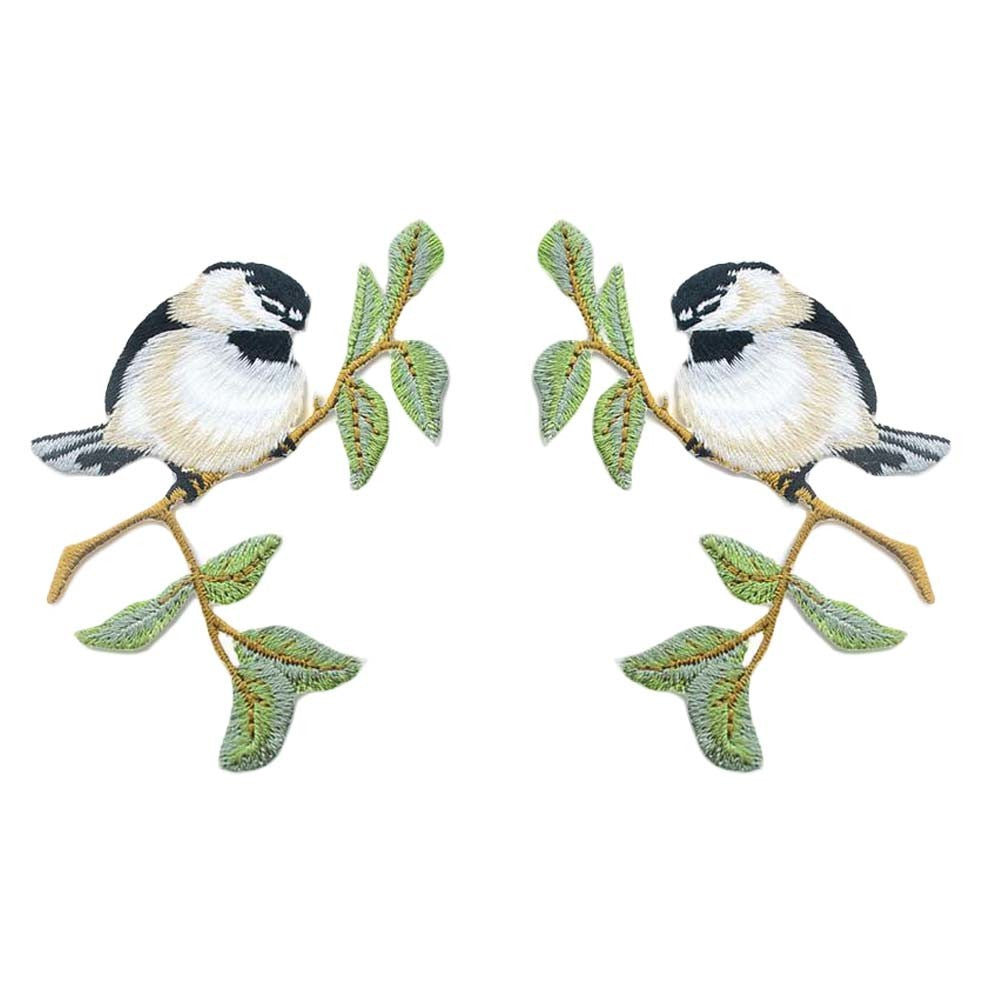 2 Pairs Bird Applique Patches Animal Applique Clothing Patches Embroidery Appliques