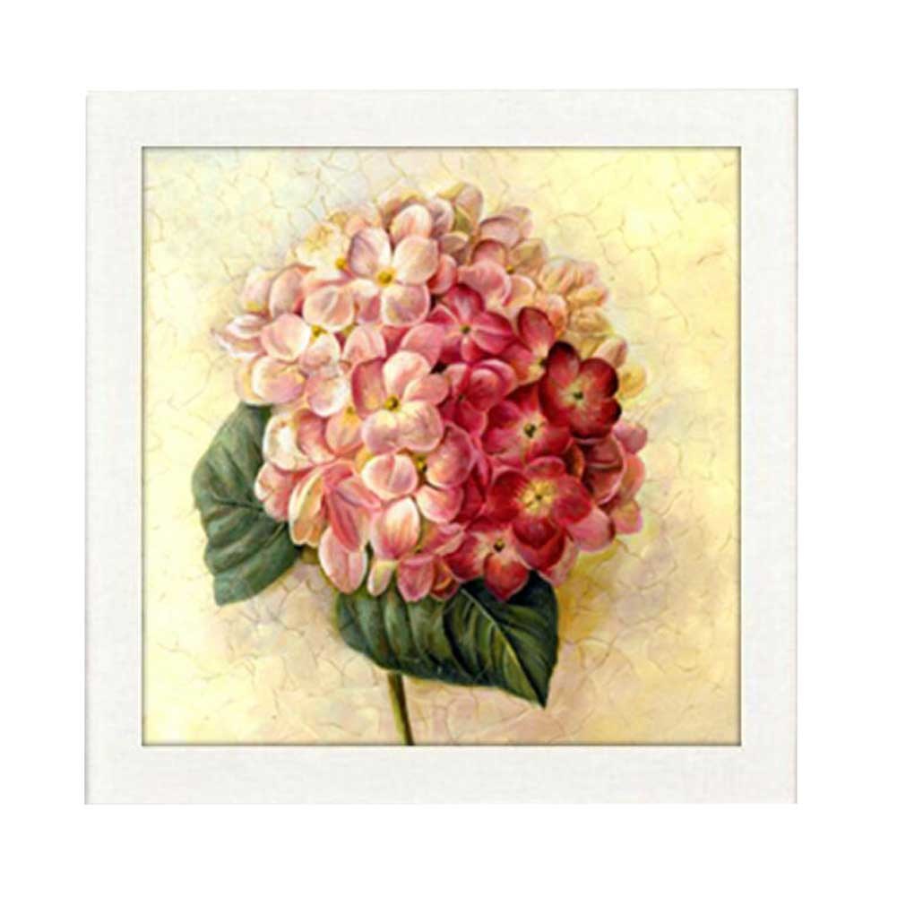 Beautiful Hydrangea DIY Cross Stitch Stamped Kits Pre-Printed 11CT Embroidery Kits Wall Decor, 18x18 inch