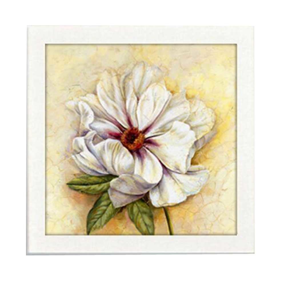 Beautiful Peony DIY Cross Stitch Stamped Kits Pre-Printed 11CT Embroidery Kits Wall Decor, 18x18 inch