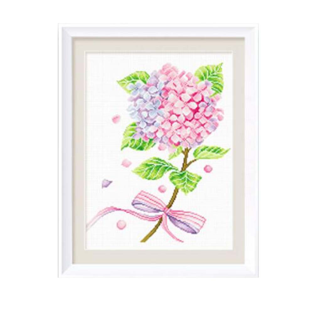 Beautiful Flower DIY Cross Stitch Stamped Kits Pre-Printed 11CT Embroidery Kits Wall Decor, 15x19 inch