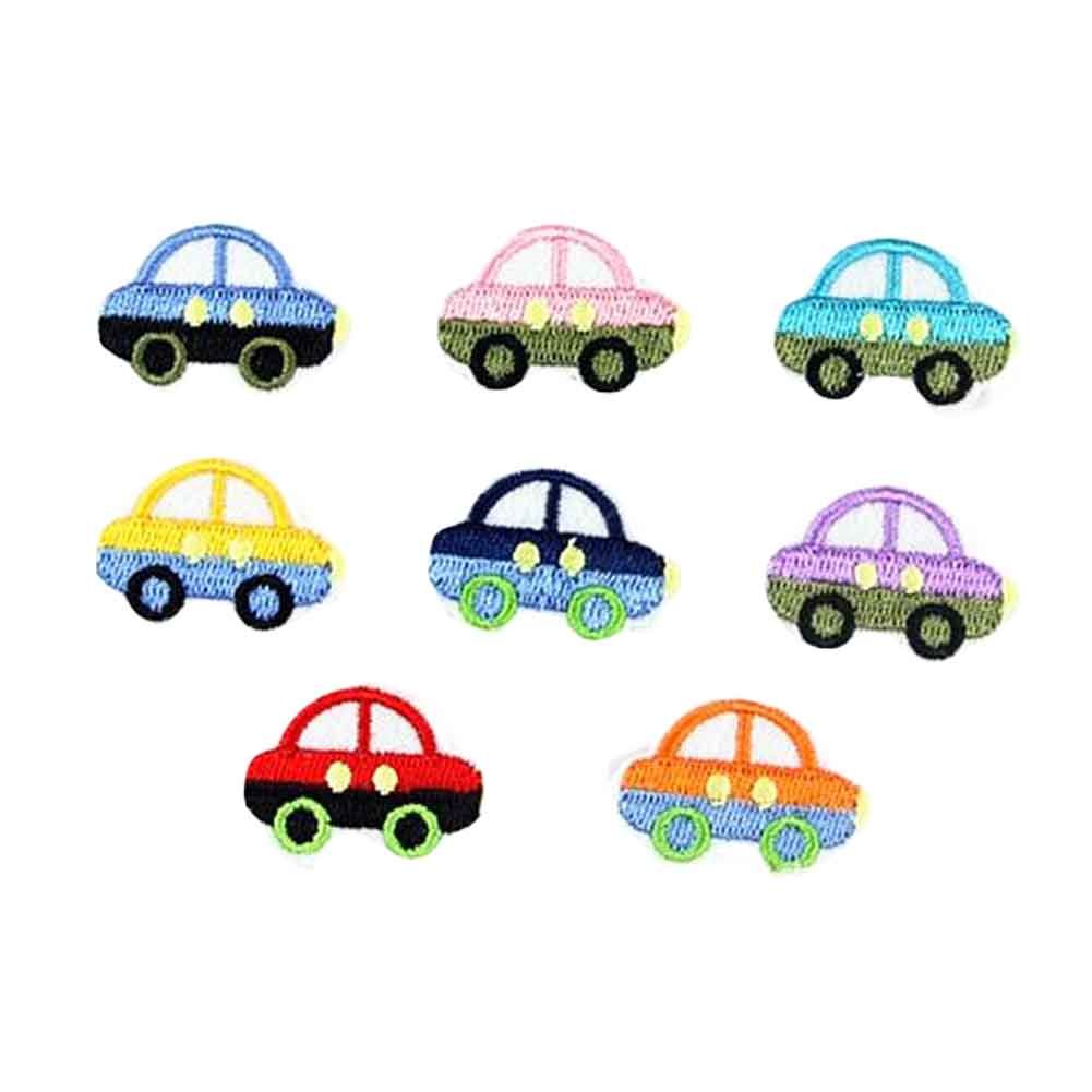 24 Pcs Cars Sew on Patches Cloth Appliques Patches Embroidery Appliques Random