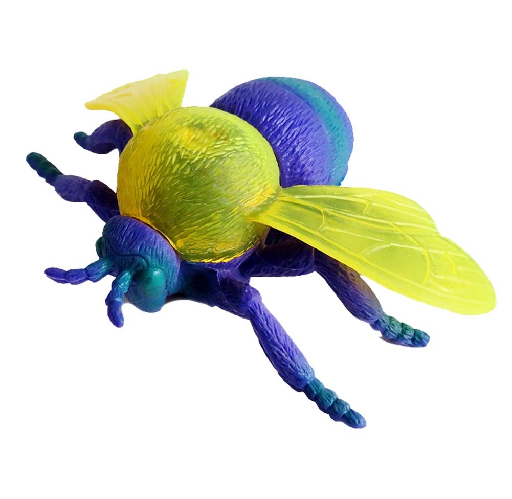 3 Pcs Large Artificial Bee Figure Playset Halloween Trick Scary Toys Kids Educational Model