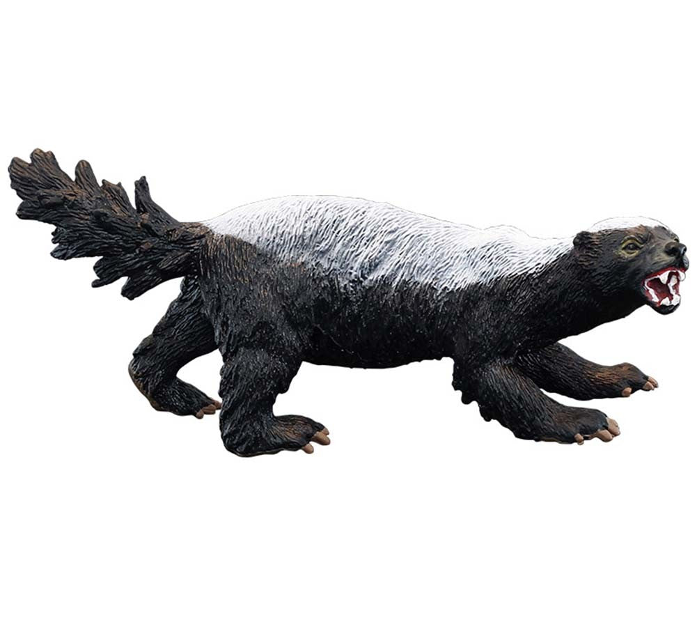 Plastic Simulated Honey Badger Model Home Décor Figure Early Learning Toys for Kids