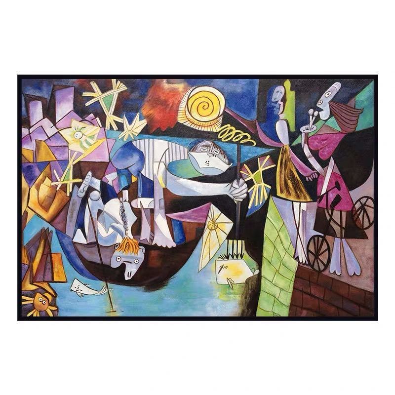 Famous Picasso Oil Paintings on Canvas Abstract Art Reproductions Wall Posters and Handmade for Living Room Home Wall Decor