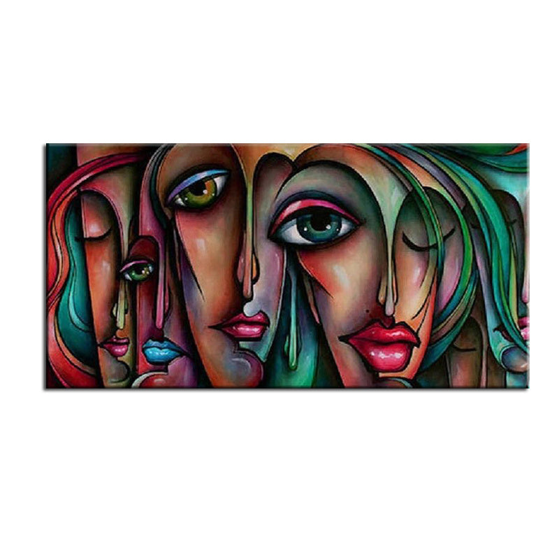 Top Selling Handmade Abstract Oil Painting Wall Art Modern Figure Picture Canvas Home Decor For Living Room Bedroom No Frame