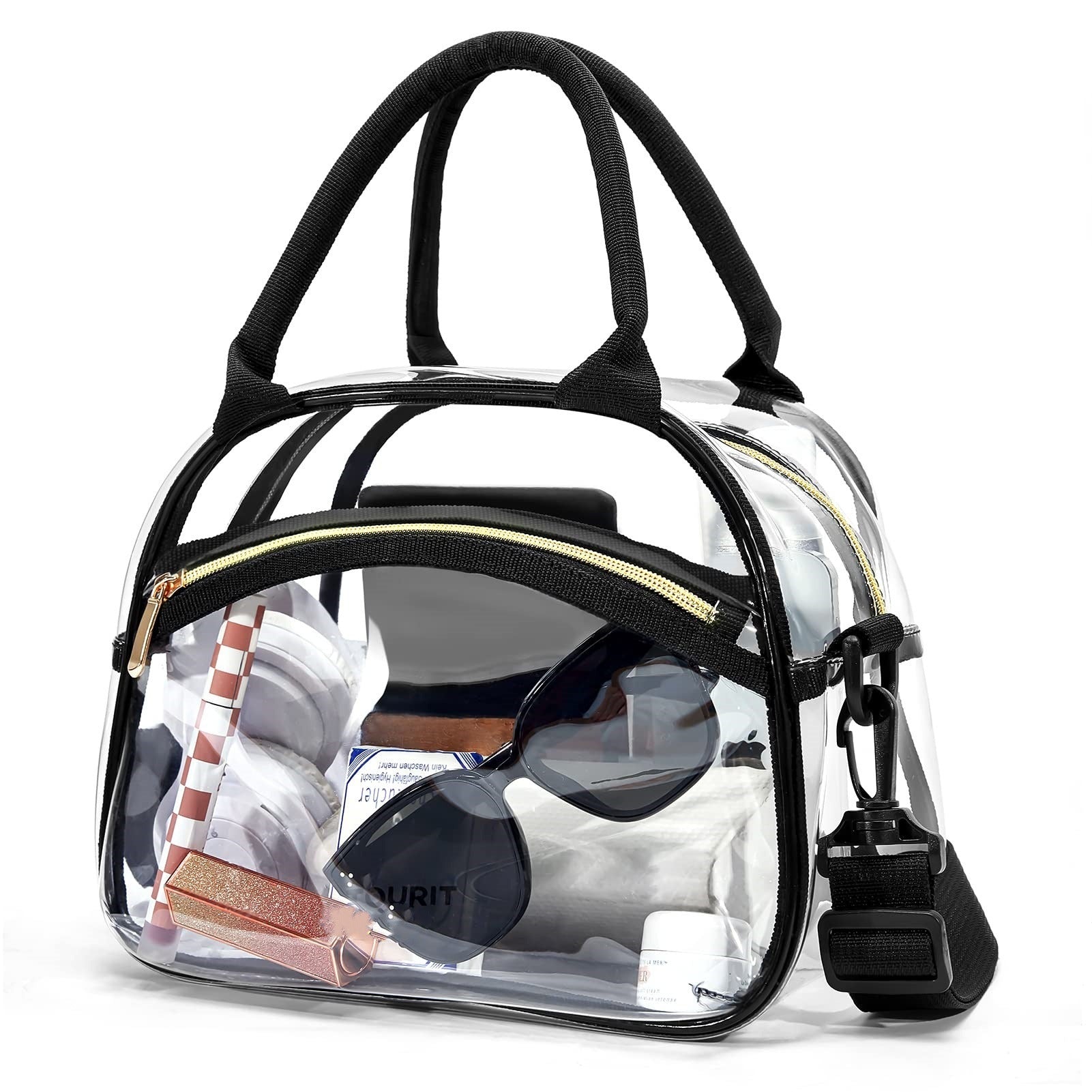 Clear Lunch Bag Transparent Bag with Adjustable Strap Clear Lunch Box