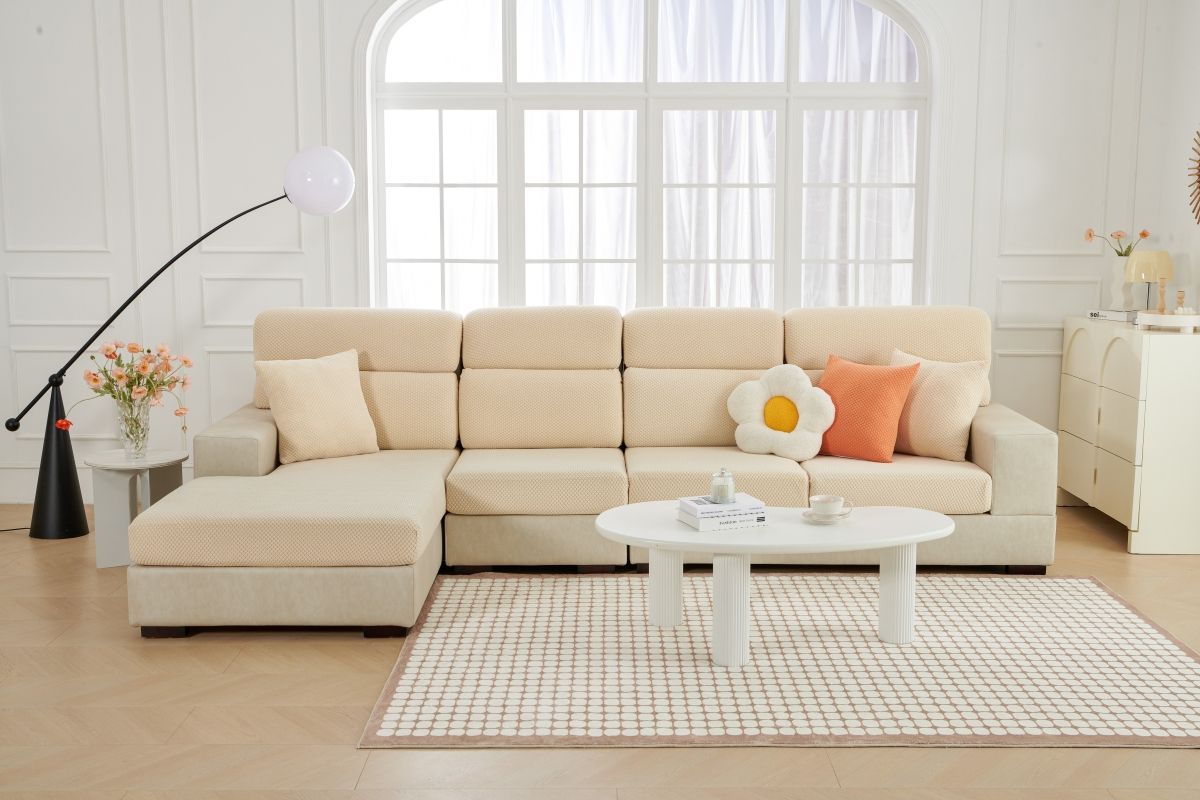 Four Seasons Universal Noble Consort Sofa Cover, High Quality Elastic Universal Cover, Sofa Hat, Non slip Sofa Seat Cushion Cover, Full Package