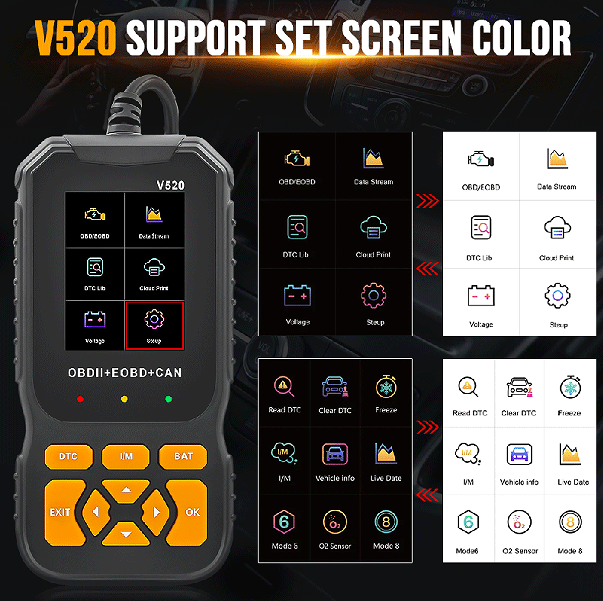 Obd 2 car code reading card.  Engine fault detector elm327 fault scanner