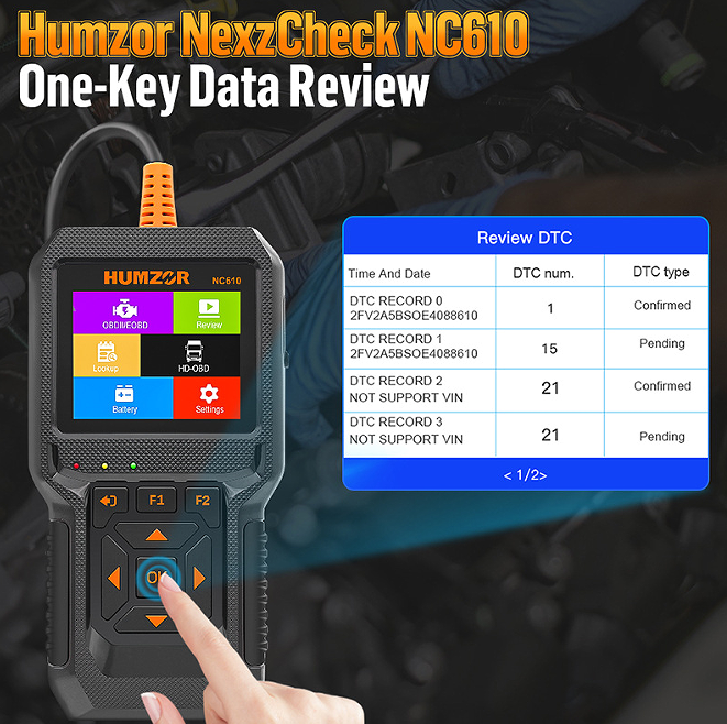 Gasoline car, diesel car integrated handheld code reader.  Passenger vehicle / commercial vehicle engine fault diagnosis instrument