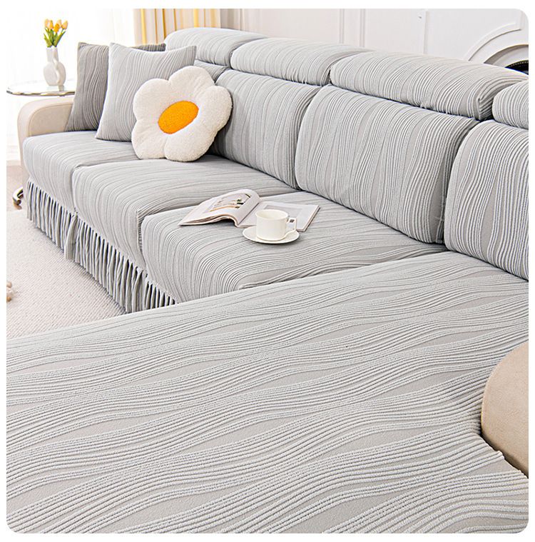 Jacquard velvet single person sofa cover, all inclusive universal cover, all season universal sofa hat, cat proof scratching cushion, backrest cover