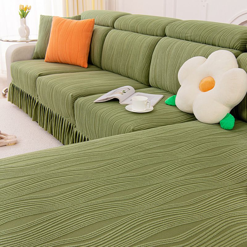 Jacquard velvet single person sofa cover, all inclusive universal cover, all season universal sofa hat, cat proof scratching cushion, backrest cover