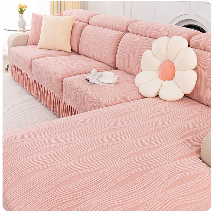 Jacquard velvet single person sofa cover, all inclusive universal cover, all season universal sofa hat, cat proof scratching cushion, backrest cover