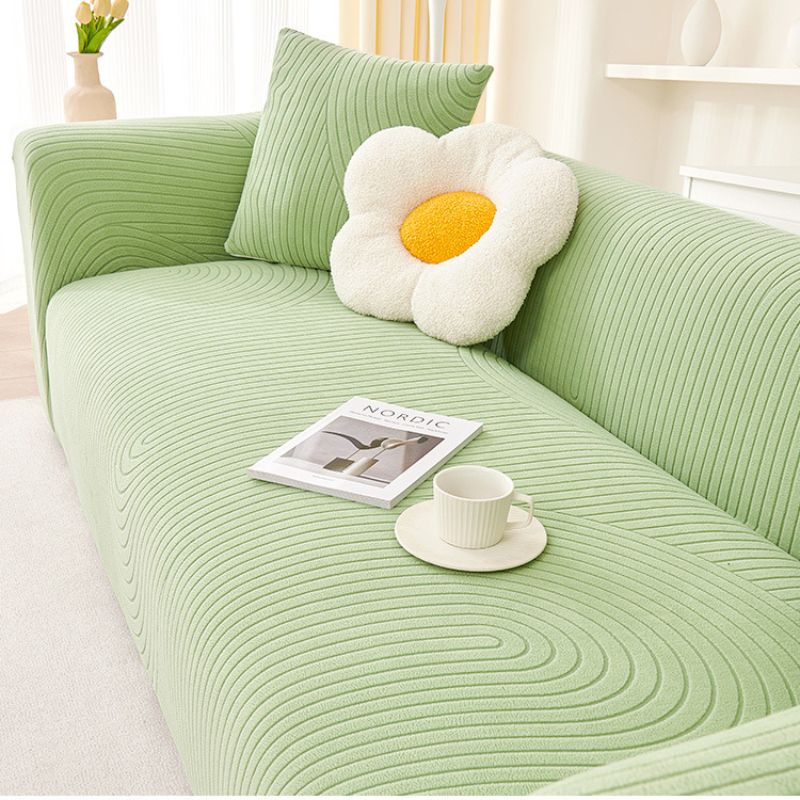 Cream style sofa cover all-in-one new 2024 all-season universal anti cat scratch elastic thickened universal sofa cover cover