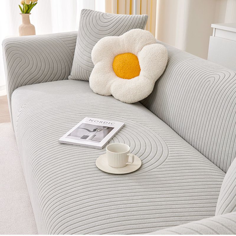 Cream style sofa cover all-in-one new 2024 all-season universal anti cat scratch elastic thickened universal sofa cover cover