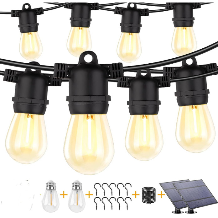 Outdoor LED string lights  Hanging back yard lights