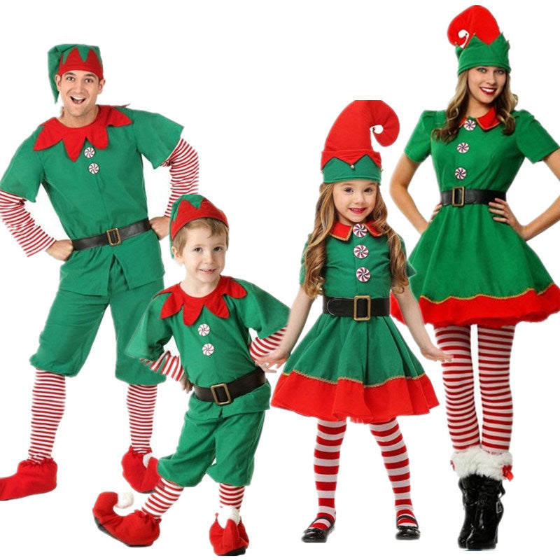 Christmas Elf Costume Holiday Elf Outfit Family Clothes