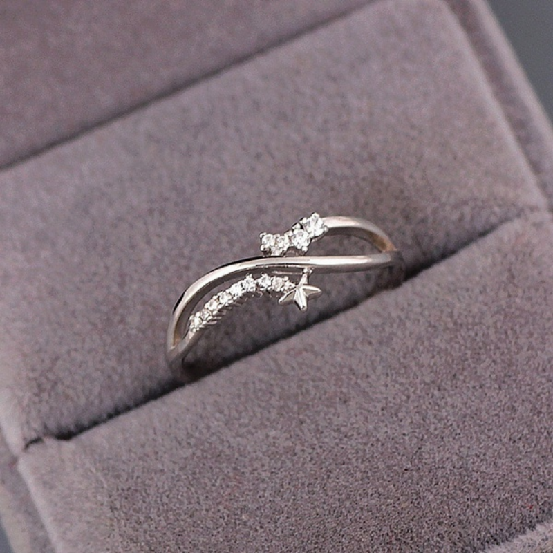 Creative Simple Finger Ring Star Trendy Ring For Teen Girls