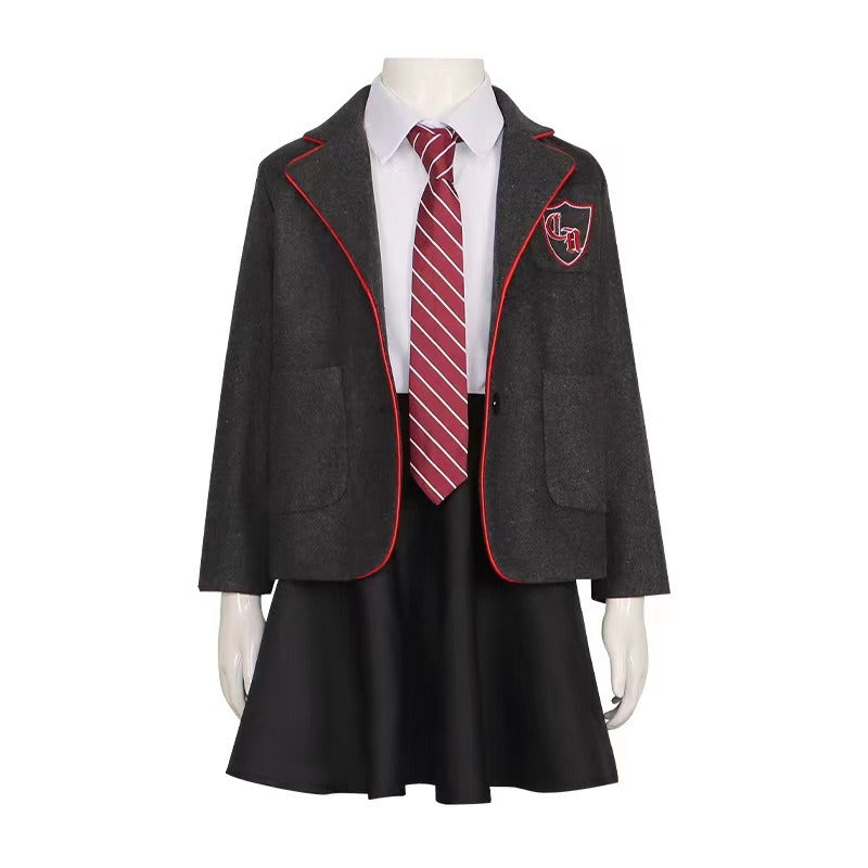 Matilda Cosplay Costume For Girls, School Girl Dress Uniform Suit Skirt Tie Outfit