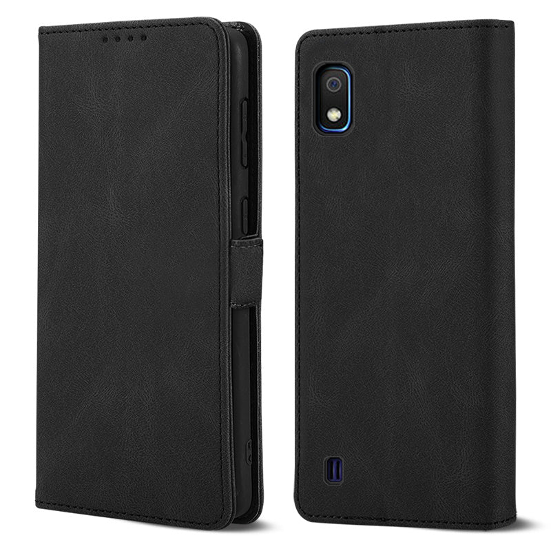 Case for Samsung Galaxy A10 Phone Case Soft TPU Samsung Galaxy A10 Phone Case Wallet style leather case(Samsung Galaxy A10-pitao-hei)