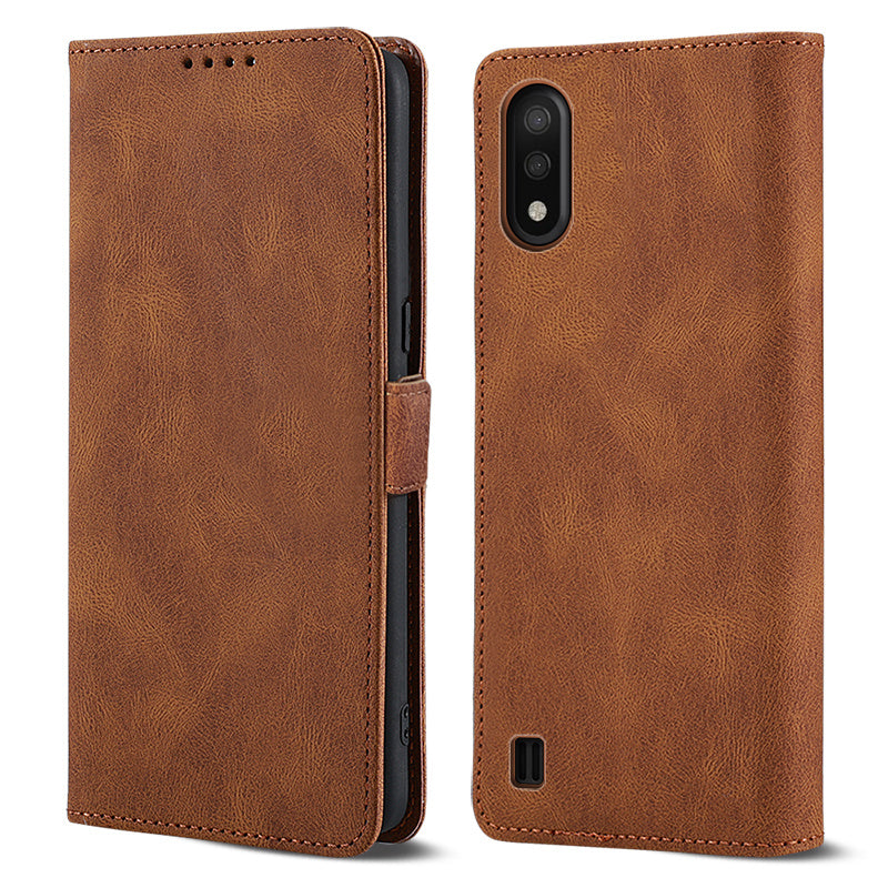 Case for Samsung Galaxy A01 Phone Case Soft TPU Samsung Galaxy A01 Phone Case Wallet style leather case(Samsung Galaxy A01-pitao-hei)