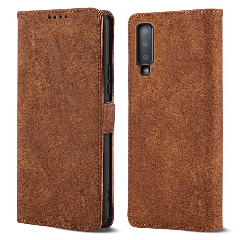 Case for Samsung Galaxy A7 2018 Phone Case Soft TPU Samsung Galaxy A7 2018 Phone Case Wallet style leather case(Samsung Galaxy A7 2018-pitao-hei)