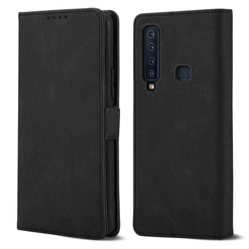 Case for Samsung Galaxy A9 2018 Phone Case Soft TPU Samsung Galaxy A9 2018 Phone Case Wallet style leather case(Samsung Galaxy A9 2018-pitao-hei)